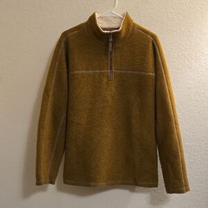 True Grit Shepra-Lined 1/4-Zip - Rustic Brown - Small